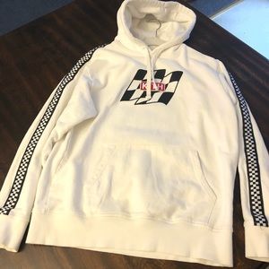 Kith Racing Flag Hoodie White